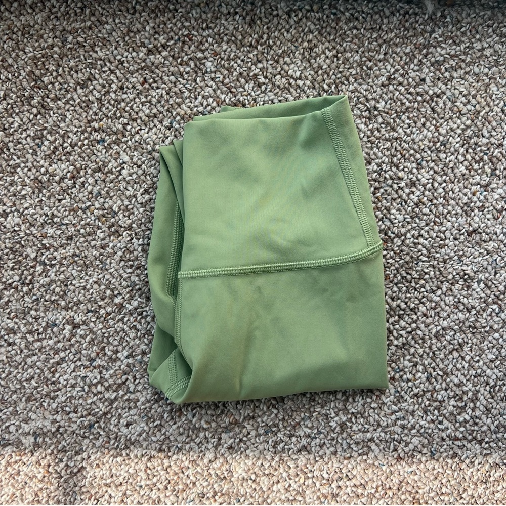 Lululemon Wunder Under Vista Green Leggings 25”